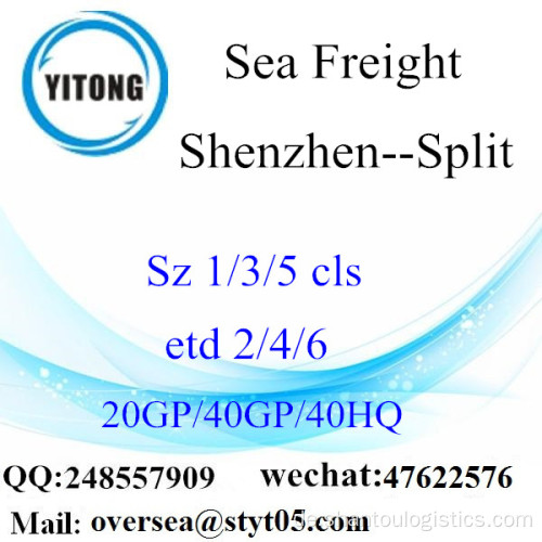 Shenzhen Port Sea Freight Versand zu Split